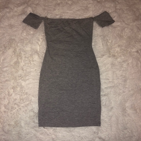 Fashion Nova Simple Dreams Dress Grey - Picture 2 of 3